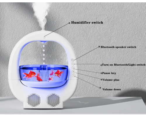 Увлажнитель воздуха аквариум с Bluetooth-динамиком оптом