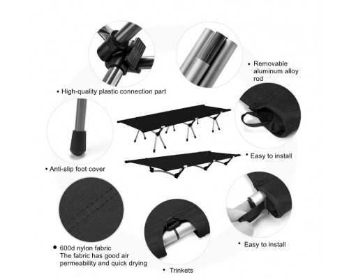 Туристическая раскладушка для кемпинга оптом