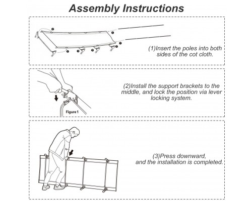 Туристическая раскладушка для кемпинга оптом