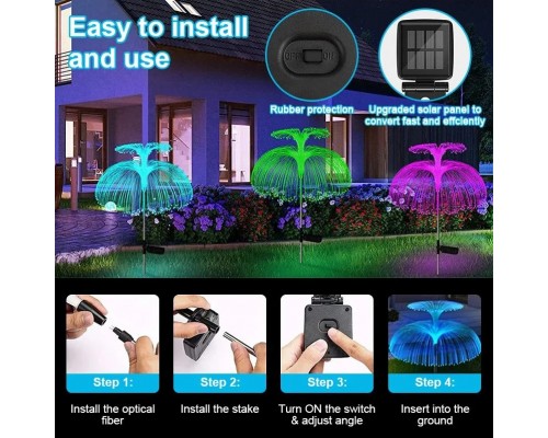 Садовый светильник на солнечной батарее Solar Jellyfish Lights оптом