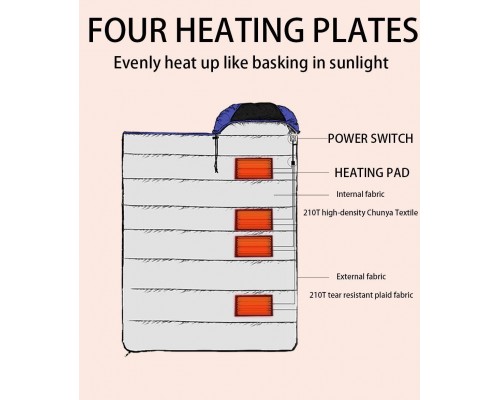 Спальный мешок с подогревом 2.5кг оптом