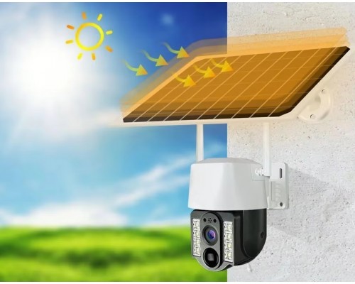 Автономная 4G камера видеонаблюдения на солнечных батареях оптом 