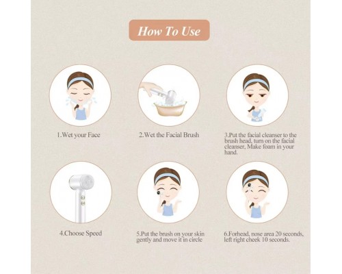 Многофункциональная щеточка для очищения лица MZ 400 оптом