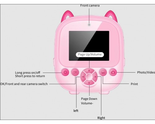 Детский цифровой фотоаппарат с мгновенной печатью оптом