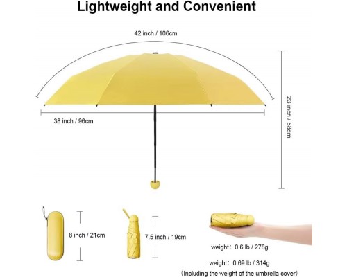 Зонт мини с жестким чехлом складной оптом