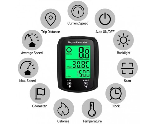 Велосипедный компьютер 668 оптом