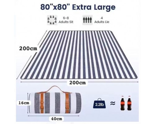 Пляжный коврик покрывало для пикника 200*200см оптом