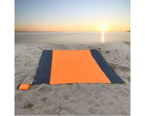 Непромокаемый пляжный коврик для пикника с сумкой чехлом 270х210см оптом