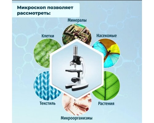Детский микроскоп в кейсе с набором для опытов оптом