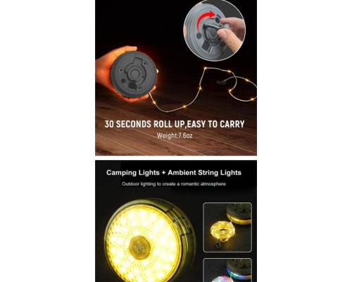 Уличный аккумуляторный фонарь с гирляндой MH8208 оптом