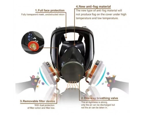 Полно лицевая маска респиратор оптом