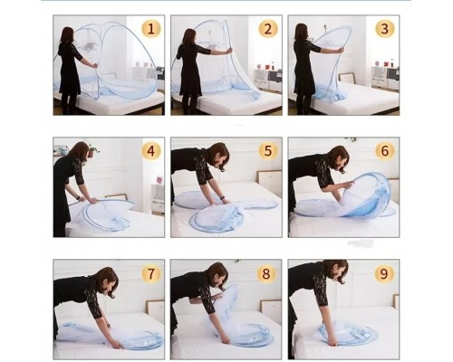 Палатка-сетка для кровати 150*200*145см оптом