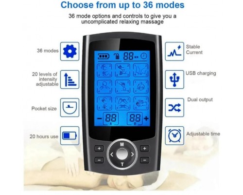 Миостимулятор TENS и EMS 36 режимов 3в1 оптом
