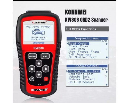 Автомобильный диагностический сканер KONNWEI KW808 оптом