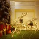 Украшение новогоднее "Золотой олень" 40 см со светодиодами оптом