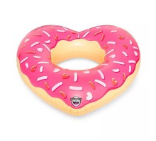 Надувной круг Пончик сердечко 120см оптом