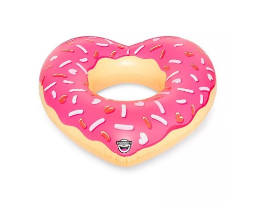 Надувной круг Пончик сердечко 120см оптом