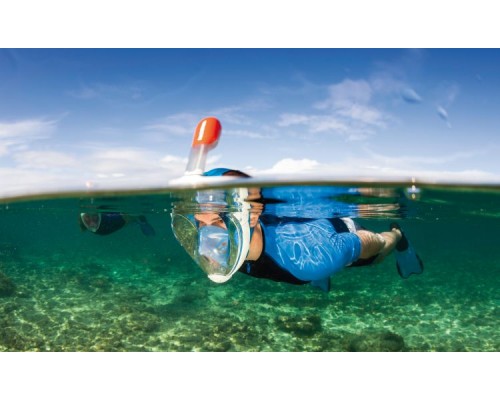 Маска для снорклинга, полнолицевая маска подводного плавания с заглушками для ушей оптом