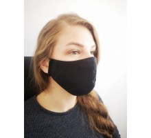 Многоразовая защитная маска чёрная оптом