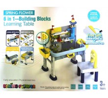 Развивающий стол spring flower 6 in 1 building blocks оптом