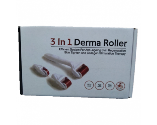 Массажер для лица derma roller 3 в 1 оптом