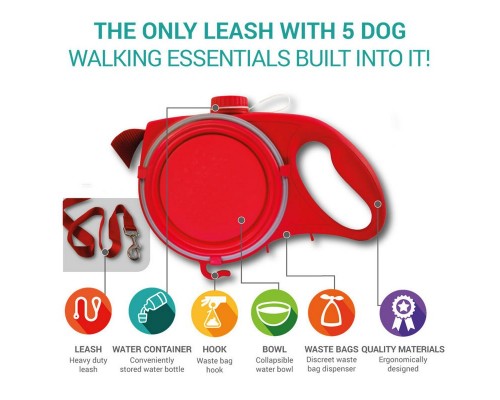 Многофункциональный поводок для собак 5 Pet essentials all-in-one оптом