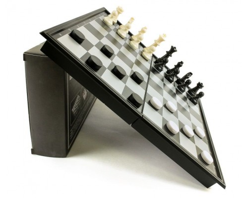 Настольная магнитная игра 3 в 1 шахматы шашки нарды оптом