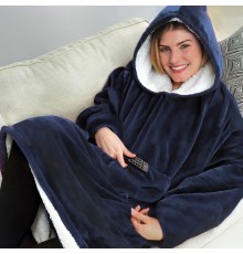 Плед Huggle с капюшоном Ultra Plush Blanket Hoodie оптом