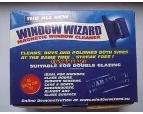 Магнитная щетка для мытья окон Window Wizard оптом