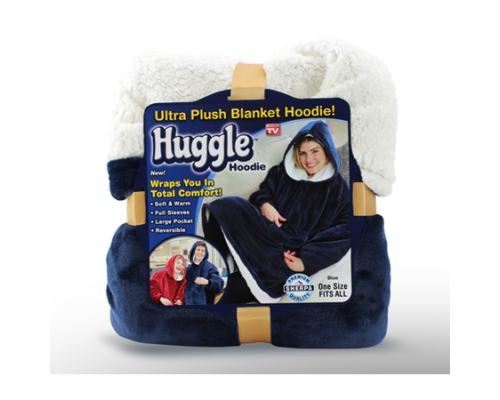 Плед Huggle с капюшоном Ultra Plush Blanket Hoodie оптом