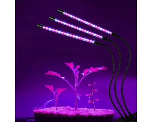 Фитолампа для выращивания растений тройная LED Grow Light оптом