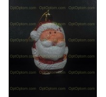 Новогодние Елочные игрушки, Санта-клаус (Santa Claus) 3 шт, высота 8 см, оптом