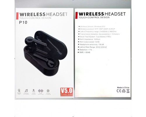 Беспроводные наушники wireless headset p10 оптом