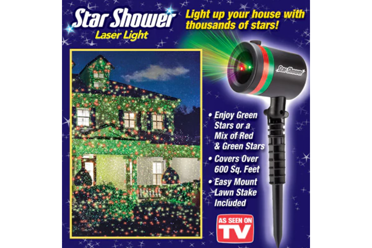 Лазерный проектор Star Shower Laser Light лазерная подсветка для дома оптом  купить со склада в Москве