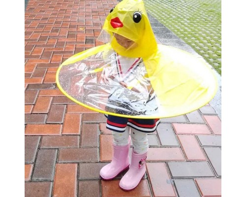 Детский дождевик с капюшоном утенок размер S оптом