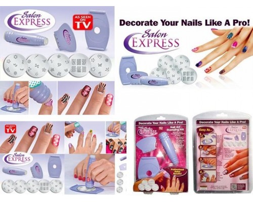 Набор для росписи (печати) ногтей  Salon Express Decorate Your Nails Like A Pro оптом