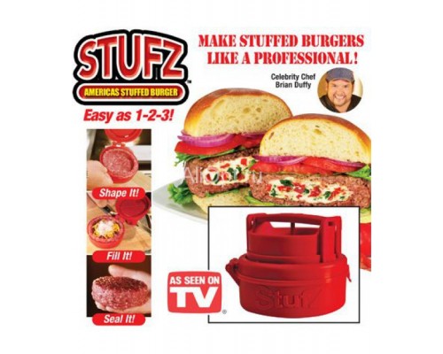 Устройство для приготовления бургеров и котлет с начинкой Stufz burger maker оптом