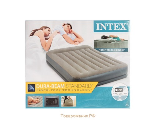 Надувная двуспальная кровать Intex  64118 152 * 203 * 30 см оптом 