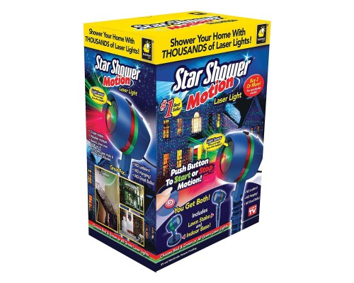 Лазерный проектор star shower motion лазерная подсветка для дома оптом 