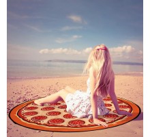 Пляжное полотенце  покрывало Пицца оптом 