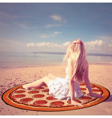 Пляжное полотенце  покрывало Пицца оптом 