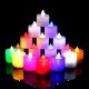 Разноцветные светодиодные свечи 24шт оптом