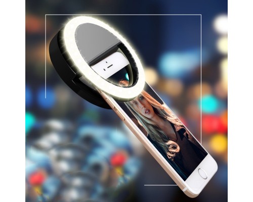 Светодиодное кольцо для селфи Selfie Ring Light Battery (на батарейках) оптом