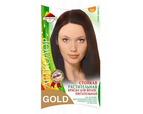 Краска для волос АртКолор Gold 103 черный шоколад оптом