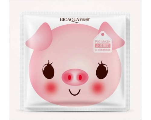 Тканевая маска со свиным коллагеном Bioaqua Pig Mask и с огуречным экстрактом Beautyhabit оптом